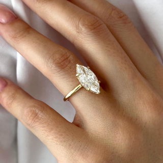Round Halo, Pave & Split Shank Engagement Ring – 1.93 CT Lab Grown Diamond