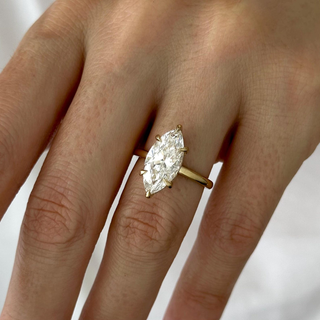 Round Halo, Pave & Split Shank Engagement Ring – 1.93 CT Lab Grown Diamond