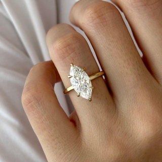 Round Halo, Pave & Split Shank Engagement Ring – 1.93 CT Lab Grown Diamond