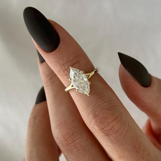 Round Halo, Pave & Split Shank Engagement Ring – 1.93 CT Lab Grown Diamond