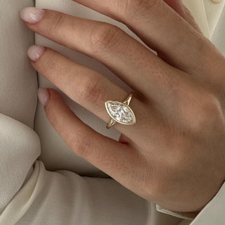 Round Halo, Pave & Split Shank Engagement Ring – 1.93 CT Lab Grown Diamond