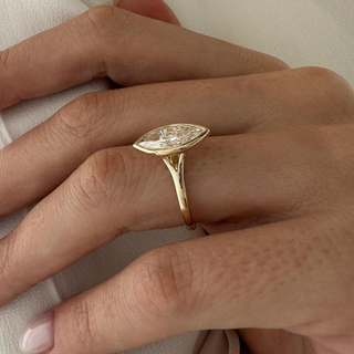 Round Halo, Pave & Split Shank Engagement Ring – 1.93 CT Lab Grown Diamond