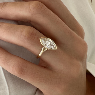 Round Halo, Pave & Split Shank Engagement Ring – 1.93 CT Lab Grown Diamond