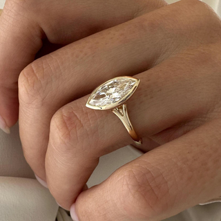 Round Halo, Pave & Split Shank Engagement Ring – 1.93 CT Lab Grown Diamond