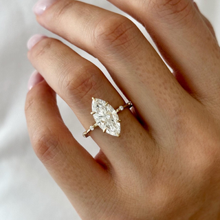 Round Halo, Pave & Split Shank Engagement Ring – 1.93 CT Lab Grown Diamond