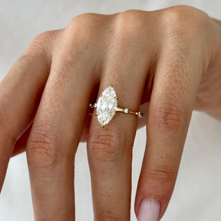 Round Halo, Pave & Split Shank Engagement Ring – 1.93 CT Lab Grown Diamond