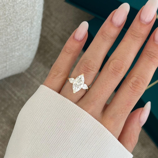 Round Halo, Pave & Split Shank Engagement Ring – 1.93 CT Lab Grown Diamond