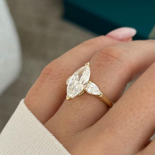 Round Halo, Pave & Split Shank Engagement Ring – 1.93 CT Lab Grown Diamond