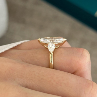 Round Halo, Pave & Split Shank Engagement Ring – 1.93 CT Lab Grown Diamond