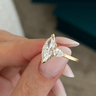 Round Halo, Pave & Split Shank Engagement Ring – 1.93 CT Lab Grown Diamond