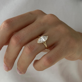 Round Halo, Pave & Split Shank Engagement Ring – 1.93 CT Lab Grown Diamond