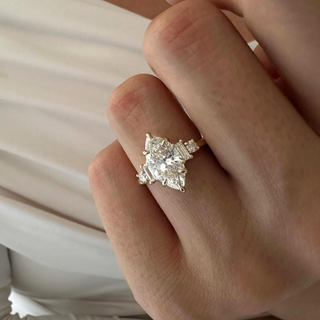 Round Halo, Pave & Split Shank Engagement Ring – 1.93 CT Lab Grown Diamond