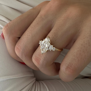 Round Halo, Pave & Split Shank Engagement Ring – 1.93 CT Lab Grown Diamond