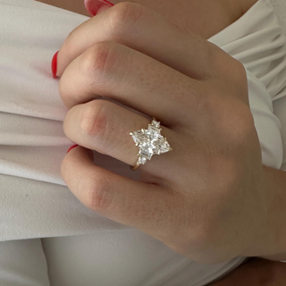 Round Halo, Pave & Split Shank Engagement Ring – 1.93 CT Lab Grown Diamond