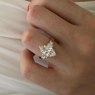 Round Halo, Pave & Split Shank Engagement Ring – 1.93 CT Lab Grown Diamond