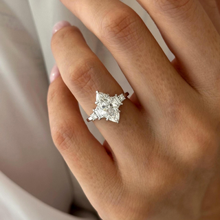 Round Halo, Pave & Split Shank Engagement Ring – 1.93 CT Lab Grown Diamond