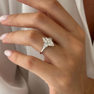 Round Halo, Pave & Split Shank Engagement Ring – 1.93 CT Lab Grown Diamond
