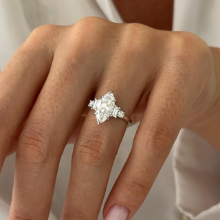 Round Halo, Pave & Split Shank Engagement Ring – 1.93 CT Lab Grown Diamond
