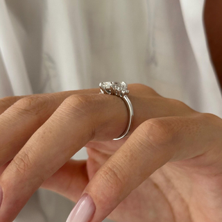 Round Halo, Pave & Split Shank Engagement Ring – 1.93 CT Lab Grown Diamond