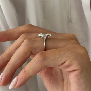 Round Halo, Pave & Split Shank Engagement Ring – 1.93 CT Lab Grown Diamond