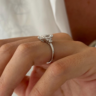 Round Halo, Pave & Split Shank Engagement Ring – 1.93 CT Lab Grown Diamond