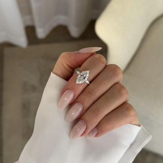 Round Halo, Pave & Split Shank Engagement Ring – 1.93 CT Lab Grown Diamond