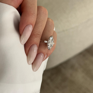 Round Halo, Pave & Split Shank Engagement Ring – 1.93 CT Lab Grown Diamond