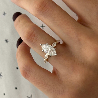 Round Halo, Pave & Split Shank Engagement Ring – 1.93 CT Lab Grown Diamond
