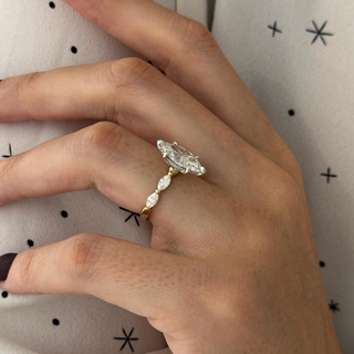 Round Halo, Pave & Split Shank Engagement Ring – 1.93 CT Lab Grown Diamond