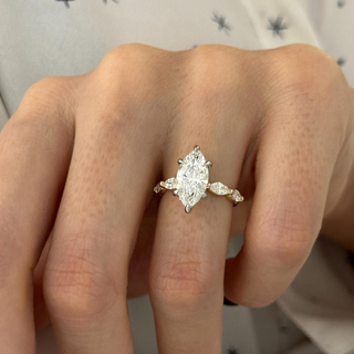 Round Halo, Pave & Split Shank Engagement Ring – 1.93 CT Lab Grown Diamond