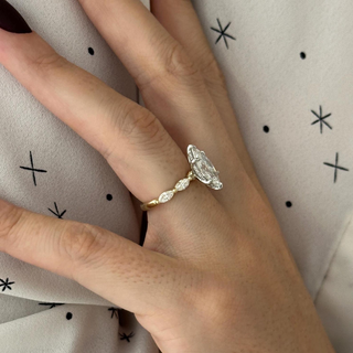 Round Halo, Pave & Split Shank Engagement Ring – 1.93 CT Lab Grown Diamond