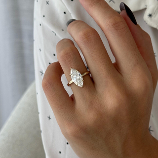 Round Halo, Pave & Split Shank Engagement Ring – 1.93 CT Lab Grown Diamond