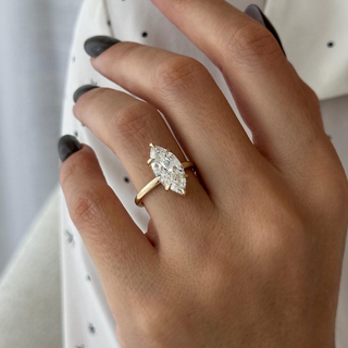 Round Halo, Pave & Split Shank Engagement Ring – 1.93 CT Lab Grown Diamond