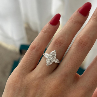 Round Halo, Pave & Split Shank Engagement Ring – 1.93 CT Lab Grown Diamond