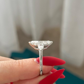 Round Halo, Pave & Split Shank Engagement Ring – 1.93 CT Lab Grown Diamond