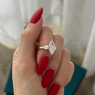 Round Halo, Pave & Split Shank Engagement Ring – 1.93 CT Lab Grown Diamond