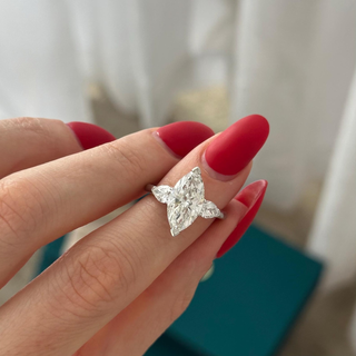 Round Halo, Pave & Split Shank Engagement Ring – 1.93 CT Lab Grown Diamond