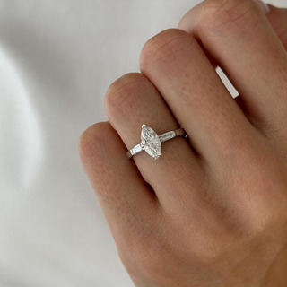 Round Halo, Pave & Split Shank Engagement Ring – 1.93 CT Lab Grown Diamond