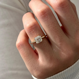 Round Halo, Pave & Split Shank Engagement Ring – 1.93 CT Lab Grown Diamond