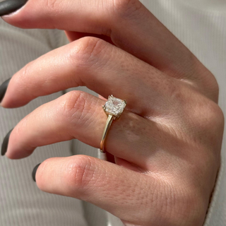 Round Halo, Pave & Split Shank Engagement Ring – 1.93 CT Lab Grown Diamond