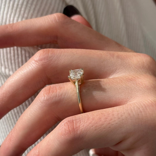 Round Halo, Pave & Split Shank Engagement Ring – 1.93 CT Lab Grown Diamond