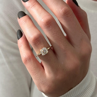 Round Halo, Pave & Split Shank Engagement Ring – 1.93 CT Lab Grown Diamond