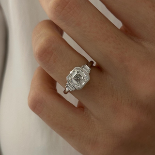Round Halo, Pave & Split Shank Engagement Ring – 1.93 CT Lab Grown Diamond