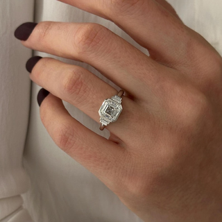 Round Halo, Pave & Split Shank Engagement Ring – 1.93 CT Lab Grown Diamond