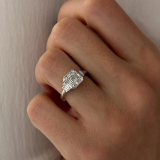 Round Halo, Pave & Split Shank Engagement Ring – 1.93 CT Lab Grown Diamond