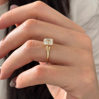 Round Halo, Pave & Split Shank Engagement Ring – 1.93 CT Lab Grown Diamond