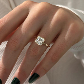Round Halo, Pave & Split Shank Engagement Ring – 1.93 CT Lab Grown Diamond