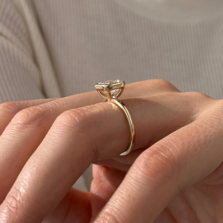 Round Halo, Pave & Split Shank Engagement Ring – 1.93 CT Lab Grown Diamond