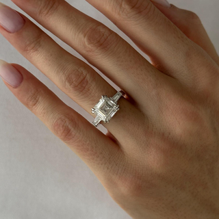 Round Halo, Pave & Split Shank Engagement Ring – 1.93 CT Lab Grown Diamond