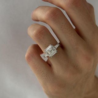 Round Halo, Pave & Split Shank Engagement Ring – 1.93 CT Lab Grown Diamond